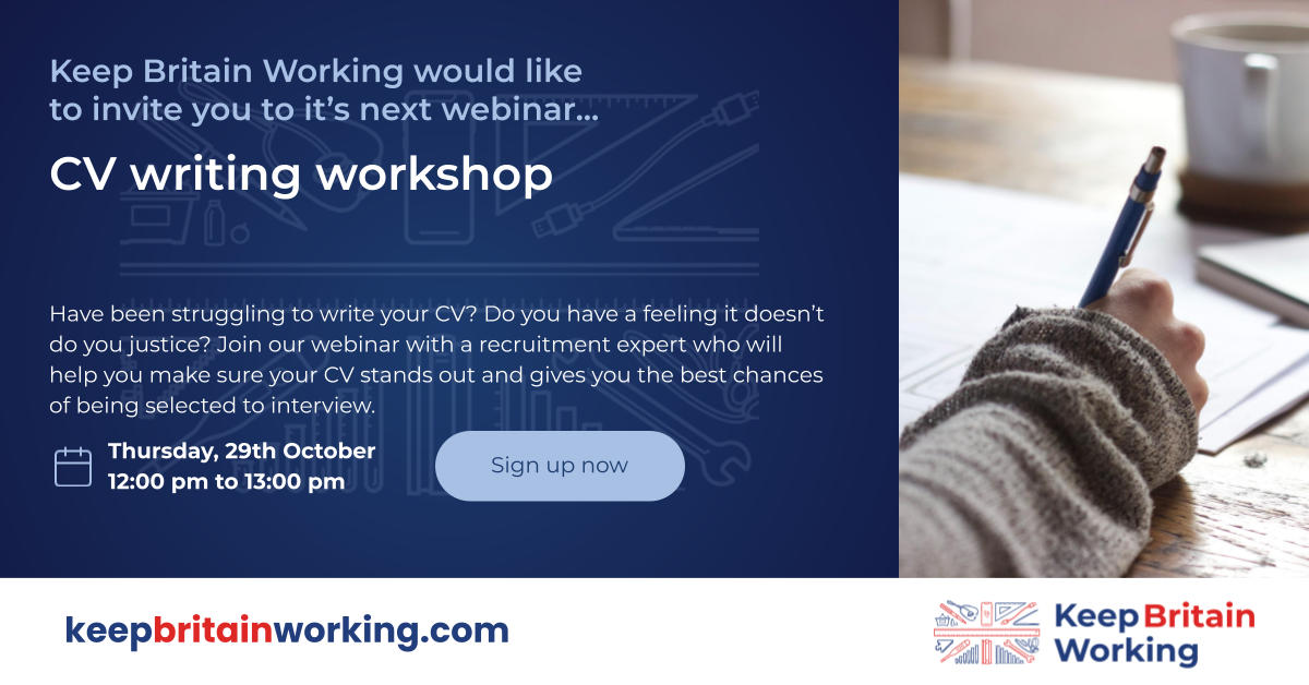 keep britain working cv writing tips