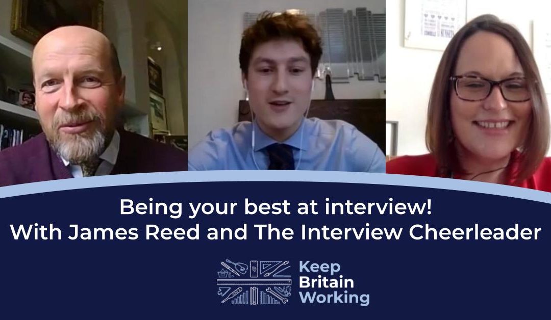 Be your best at interview! With James Reed and The Interview Cheerleader – Webinar