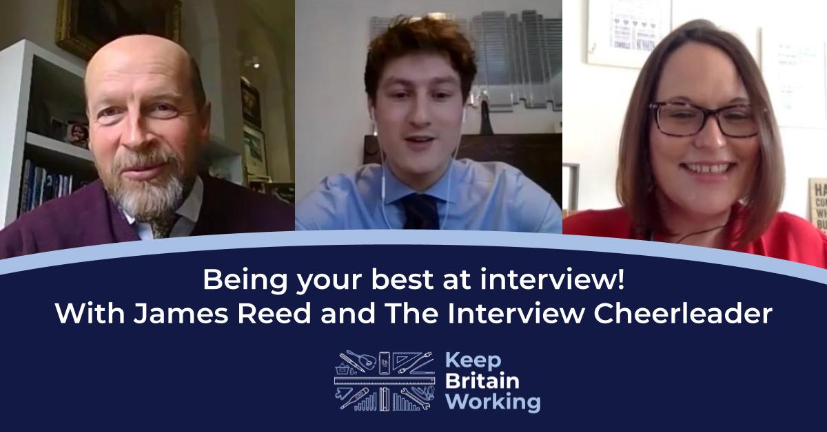 interview webinar with James reed and the interview cheerleader